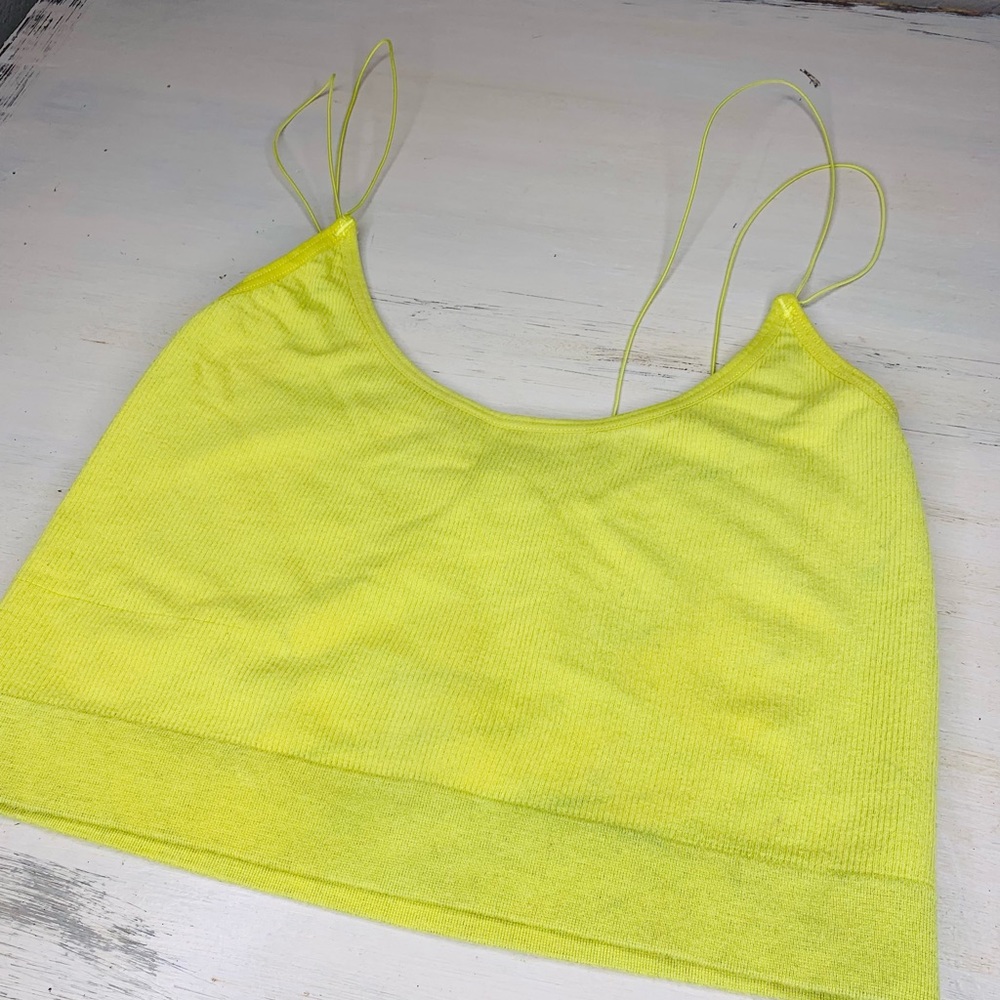 Urban Outfitters Out From Under Markie Seamless Bra Top— Chartreuse color